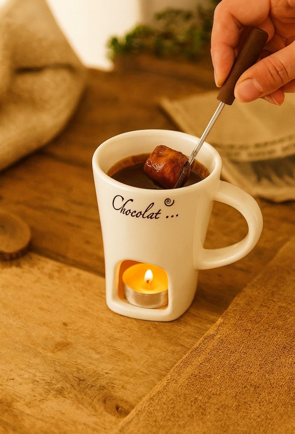 Mug à fondue pour chocolat Fondéo™